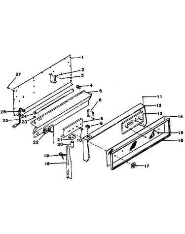 Backguard section