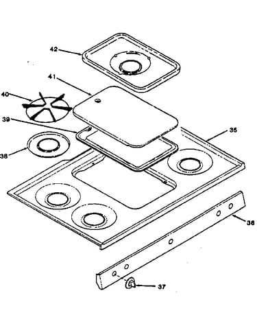 Cooktop section