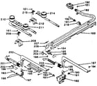 Kenmore 1197498890 oven burner and top burners section diagram