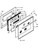 Oven door (119.9038810 and 119.9098810)