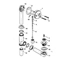 Sears 738678010 drain and overflow diagram