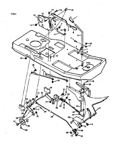 Blade housing suspension
