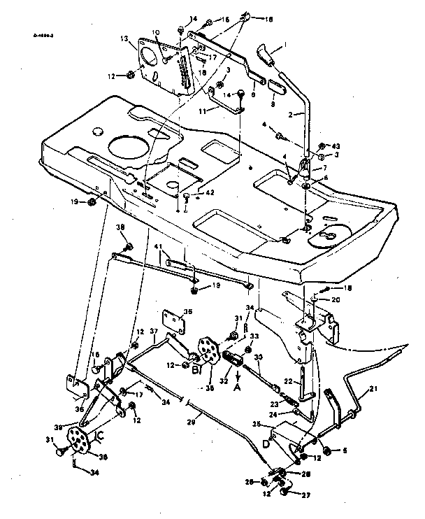 Blade housing suspension