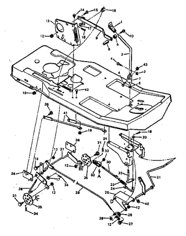 Mower housing suspension