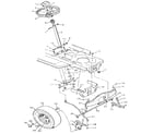 Craftsman 502254281 steering system diagram
