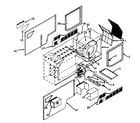 Kenmore 867763950 non-functional replacement parts diagram