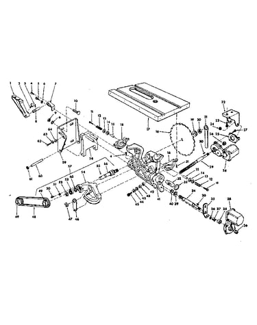 Blade and transmission assembly