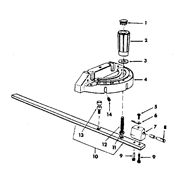 Miter gauge assembly