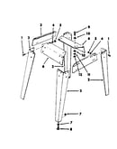 Legs supplied w/model 290650 only
