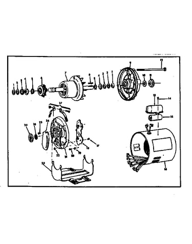 Craftsman 1 h.p. capacitor start a.c. motor