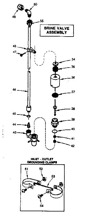 Brine valve assembly