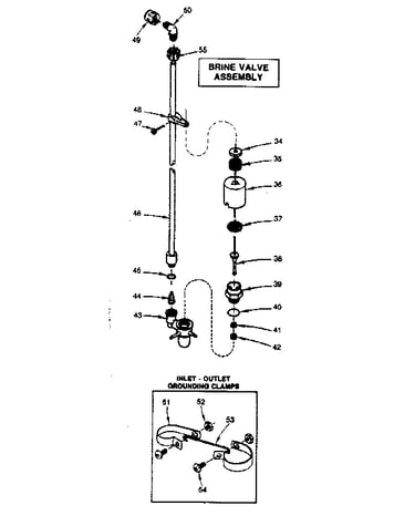 Brine valve assembly