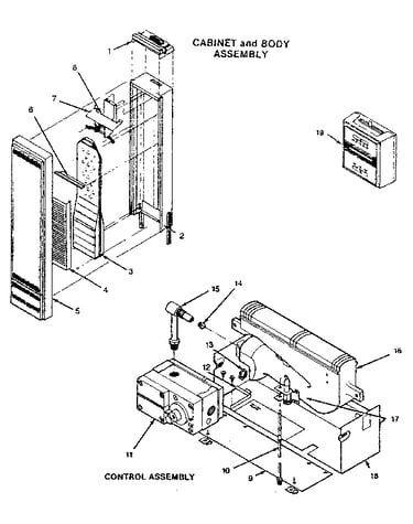 Cabinet and body assembly
