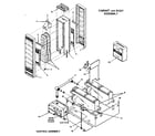 Kenmore 629776680 cabinet, body and control assembly diagram