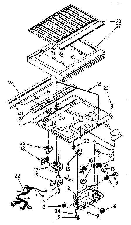 Compartment separator parts