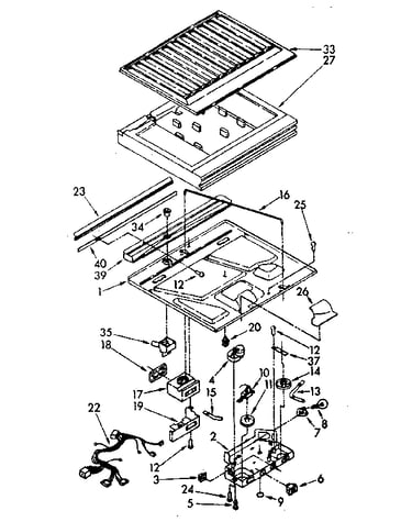 Compartment separator parts