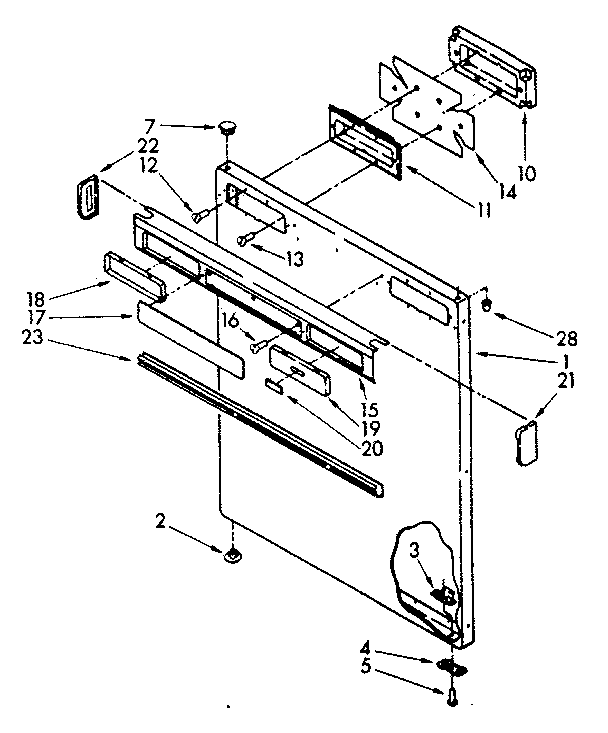 Exterior door panel parts