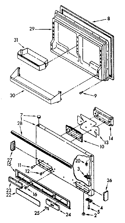 Freezer door parts