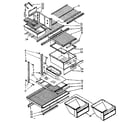 Kenmore 1068682860 shelf parts diagram