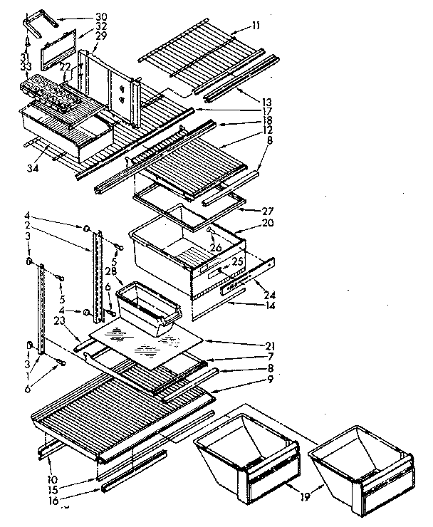 Shelf parts