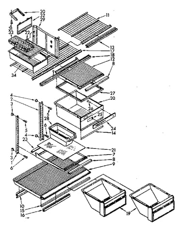 Shelf parts