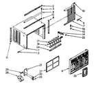 Kenmore 1068760551 cabinet parts diagram