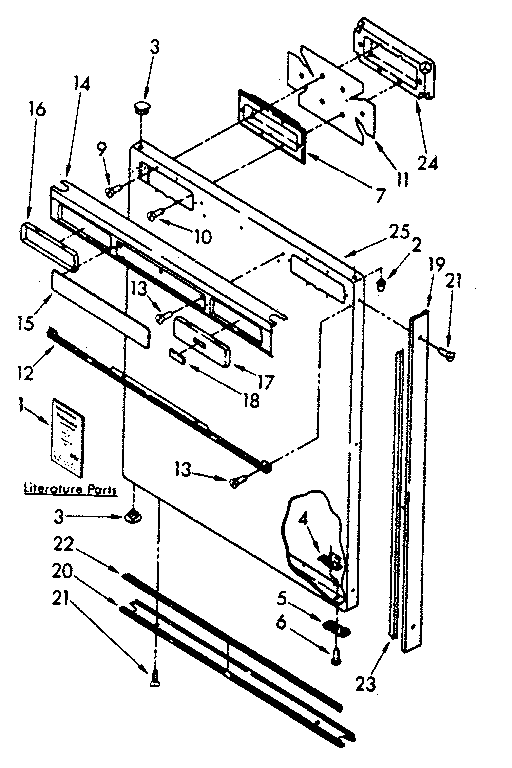 REFRIGERATOR EXTERIOR DOOR PANEL PARTS