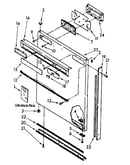 Refrigerator exterior door panel parts