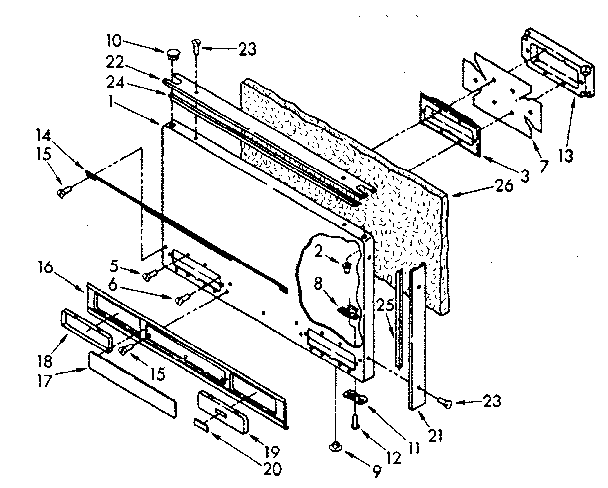 FREEZER EXTERIOR DOOR PANEL PARTS