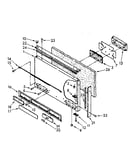 Freezer exterior door panel parts