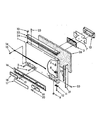 Freezer exterior door panel parts