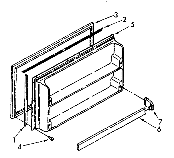 FREEZER INTERIOR DOOR PANEL PARTS