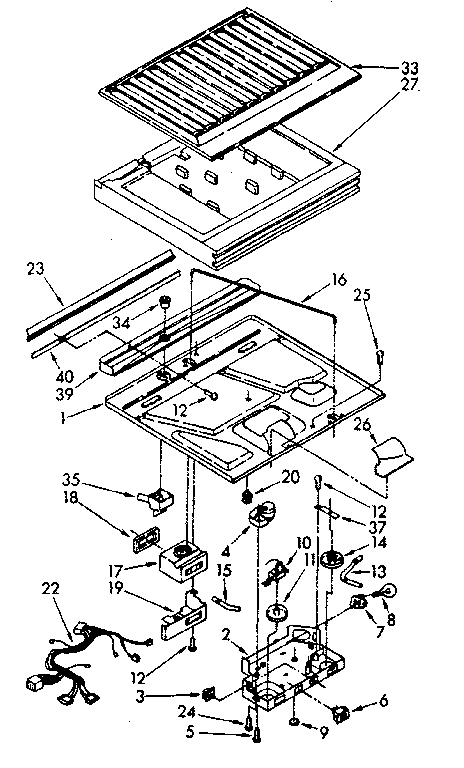 Compartment separator parts