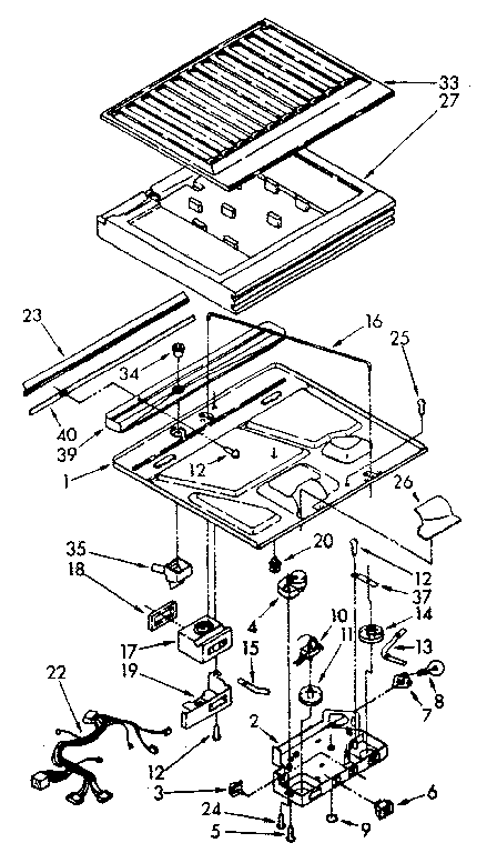 Compartment separator parts