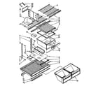 Kenmore 1068782871 shelf parts diagram