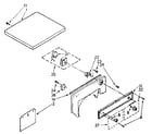 Kenmore 11088870600 top and console parts diagram