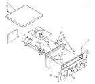 Kenmore 11089419100 top and console parts diagram