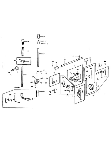 Presser bar and needle bar assembly