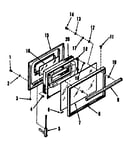 Oven door section