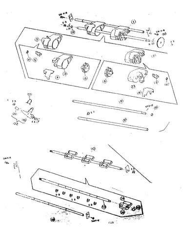 470/473/475 sprocket and pinch roller assembly