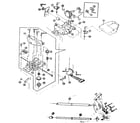 AT&T 473 470/473/475 carrier frame and dot head assembly diagram