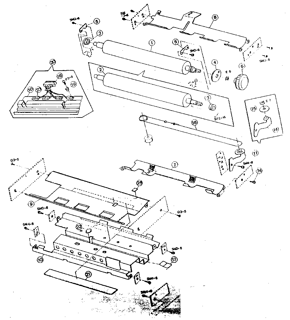 470/473/475 platen assembly