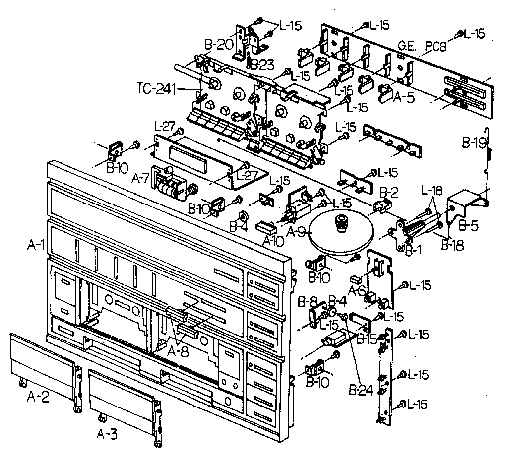 Cassette deck assembly