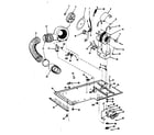 Kenmore 41789870700 dryer motor, blower, belt diagram