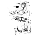 Kenmore 41789870800 washer drive system, pump diagram