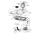 Kenmore 41789875700 washer drive system, pump diagram
