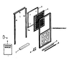 Sears 65665426100 replacement parts/ half panel diagram
