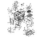 Kenmore 9114688611 oven body section diagram