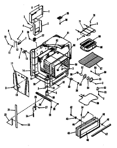 Oven body section
