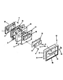 Oven door section